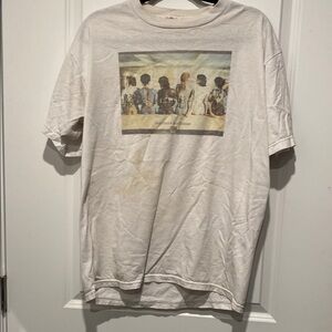 Pink Floyd naked women w/album covers paintedGraphic Print Men's T-Shirt - White